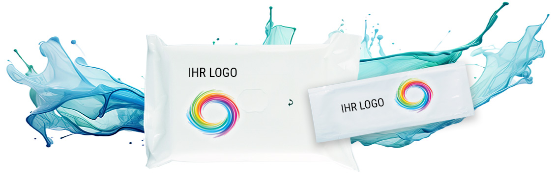 Erfrischungstücher mit Logo bedruckt