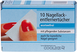 Nagellackentferner in der Faltschachtel