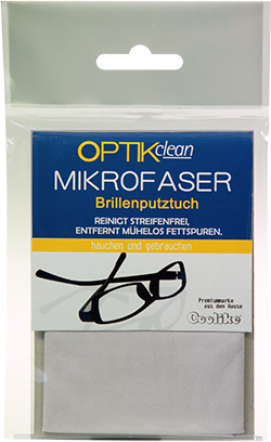 OptikClean Mikrofaer Brillenputztuch
