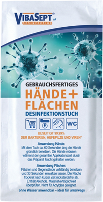 Vibasept Hände und Flächen Desinfektionstuch
