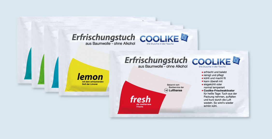 Erfrischungstücher aus Baumwolle Original Coolike